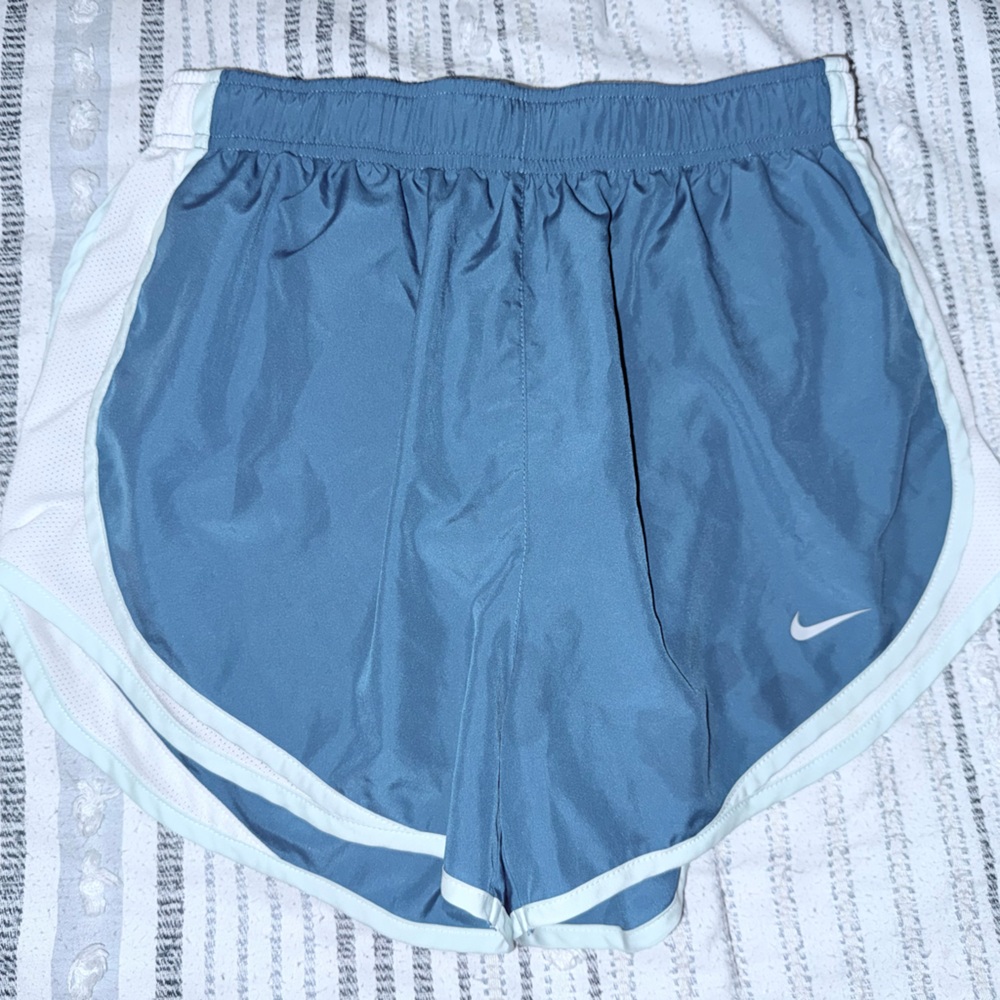 Nike Dri-FIT White and Blue Shorts NWOT